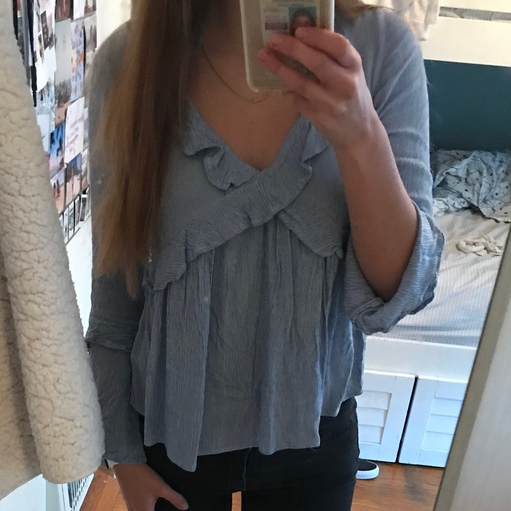 Blue flow shirt